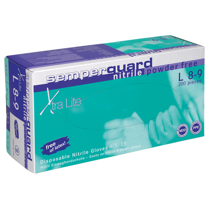 Γάντια νιτριλίου μιας χρήσης SEMPERGUARD NITRIL XTRALITE - XL - 180 τεμ. - 1