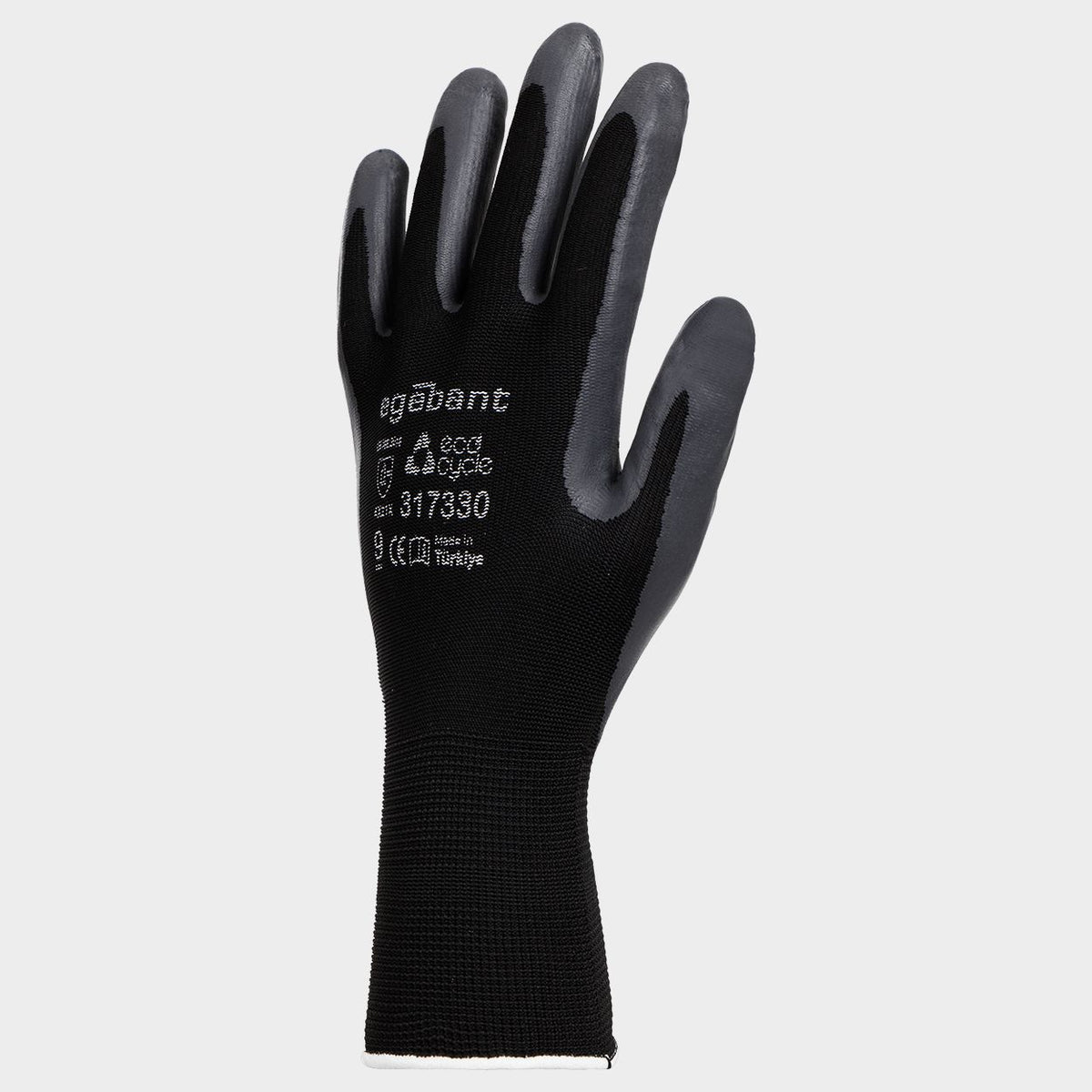 Ръкавици от еко трико топени в нитрил EGEBANT SANFOAM BLACK - 2