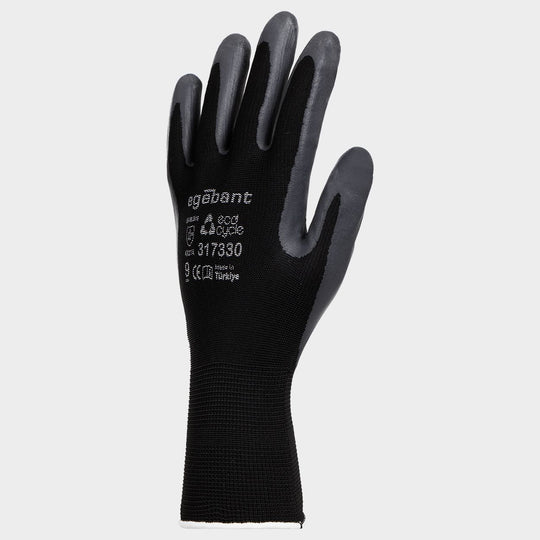 Eco-tricot gloves dipped in nitrile EGEBANT ECOCYCLE GREEN - 2