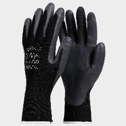 Ръкавици от еко трико топени в нитрил EGEBANT SANFOAM BLACK - 5