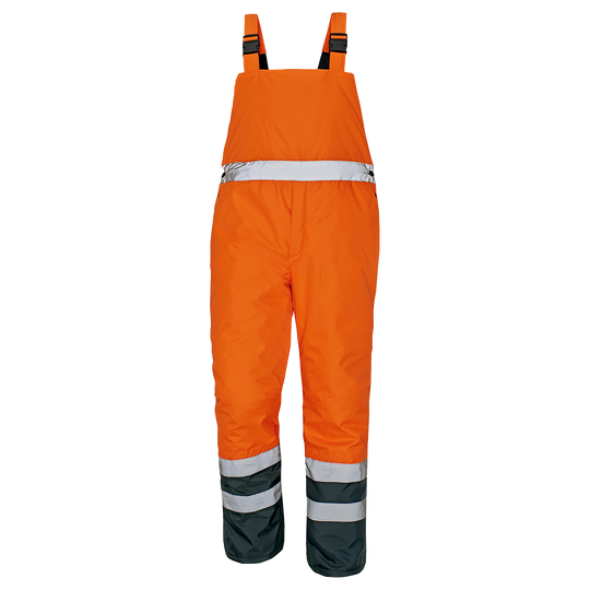 High visibility bib pants PADSTOW ORANGE