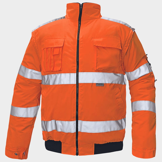 Сигнално яке CLOVELLY HV ORANGE - 1