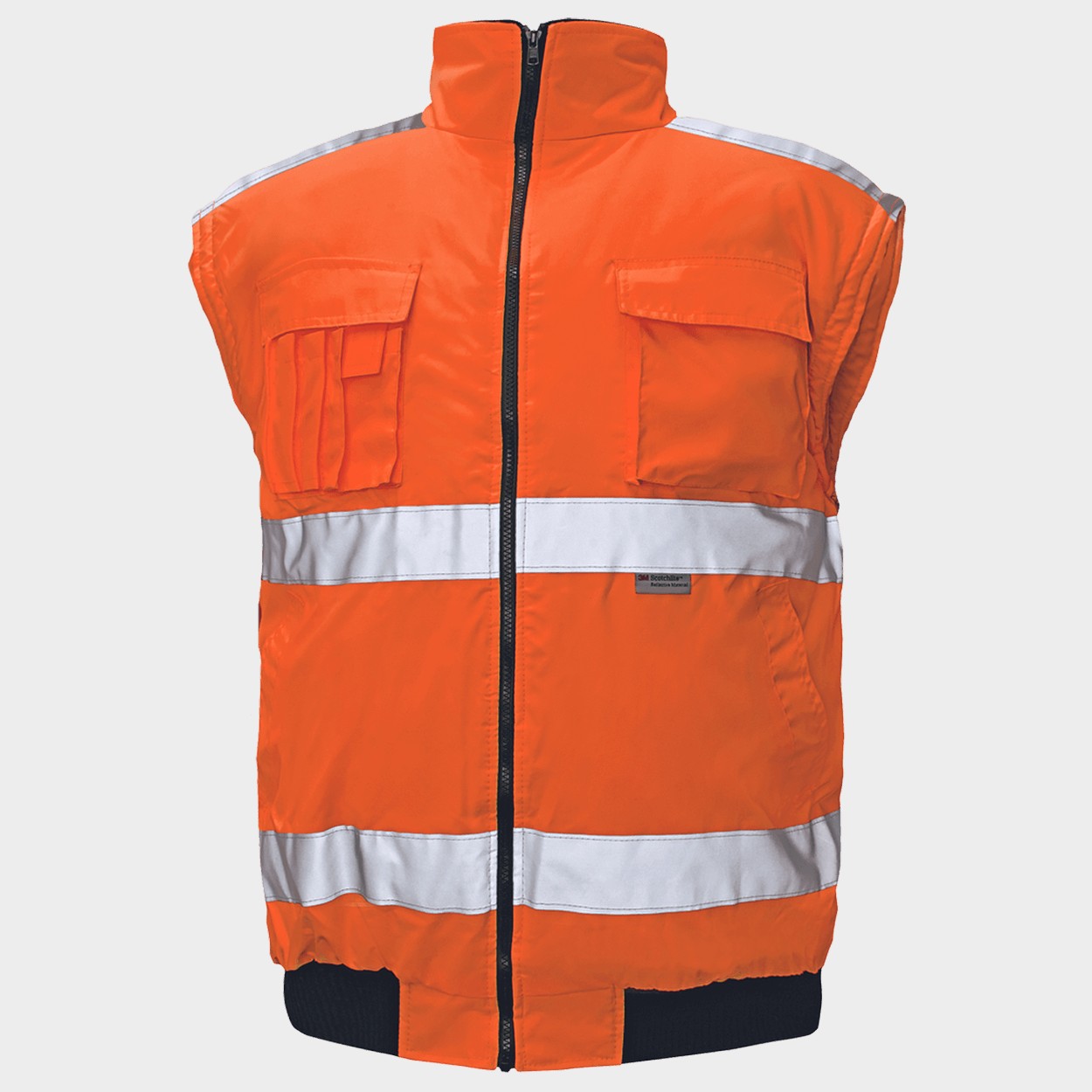 High visibility jacket CLOVELLY HV ORANGE - 2