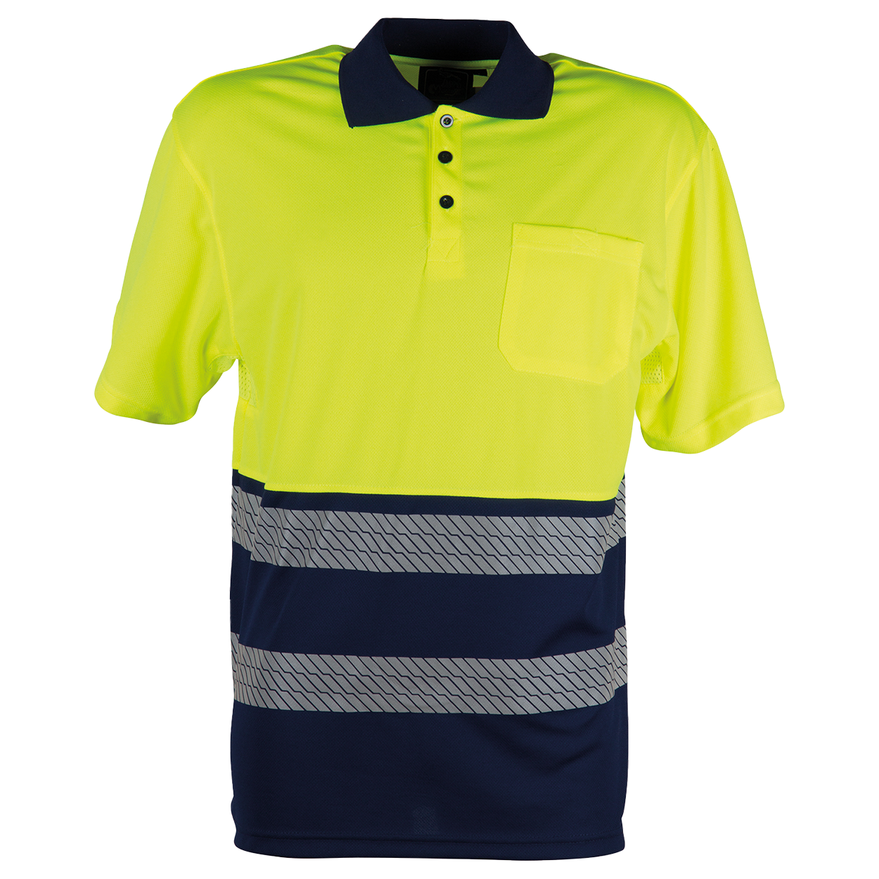 Polo tricou reflectorizant GLOW HV GALBEN