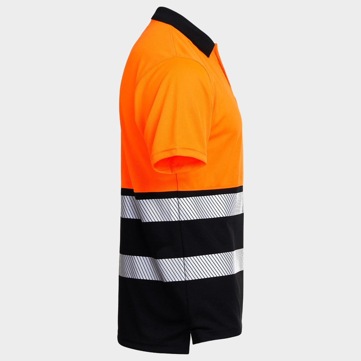 Сигнална тениска с яка PRISMA HV ORANGE/BLACK - 5