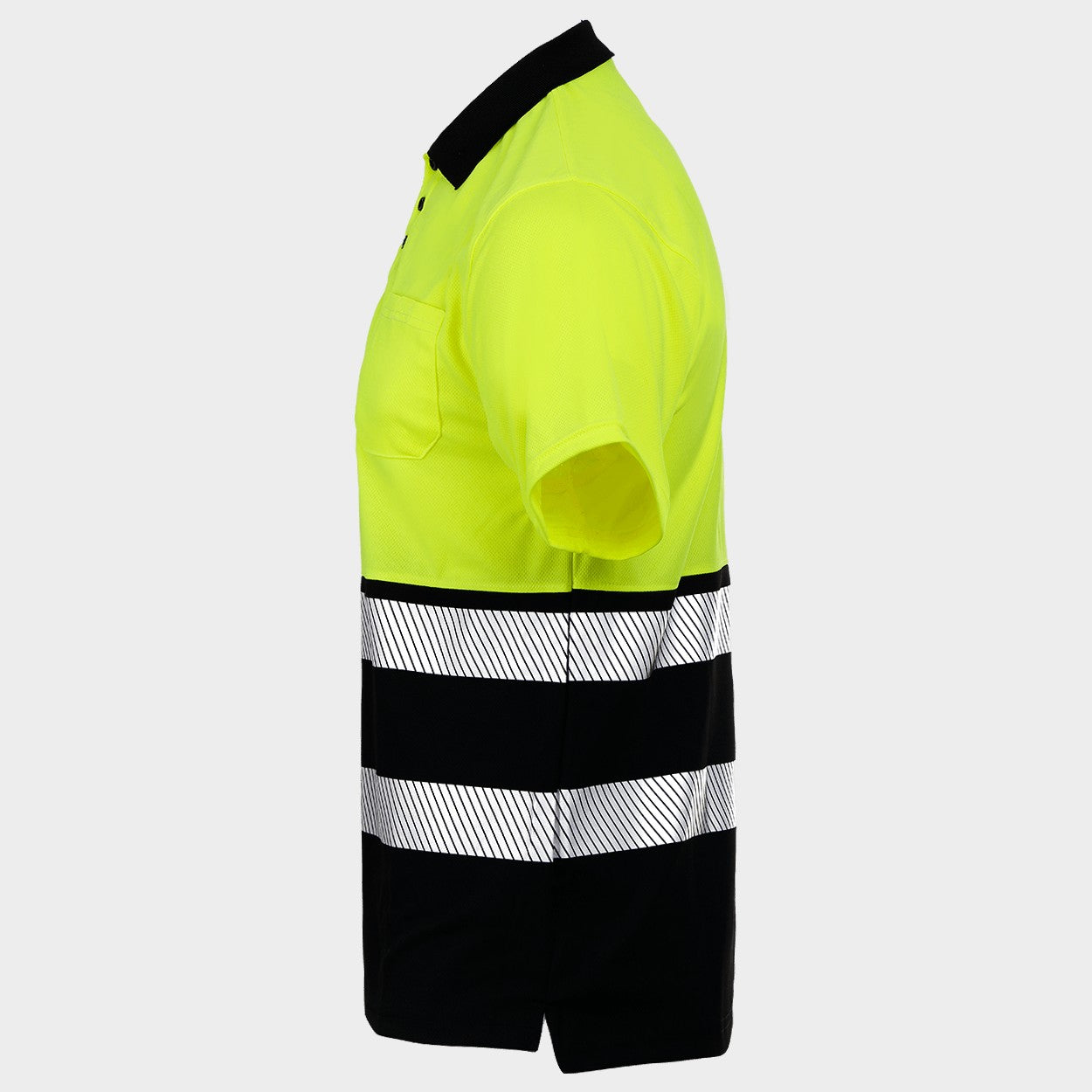 Сигнална тениска с яка PRISMA HV YELLOW/BLACK - 4