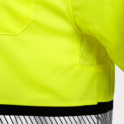 Сигнална тениска с яка PRISMA HV YELLOW/BLACK - 6