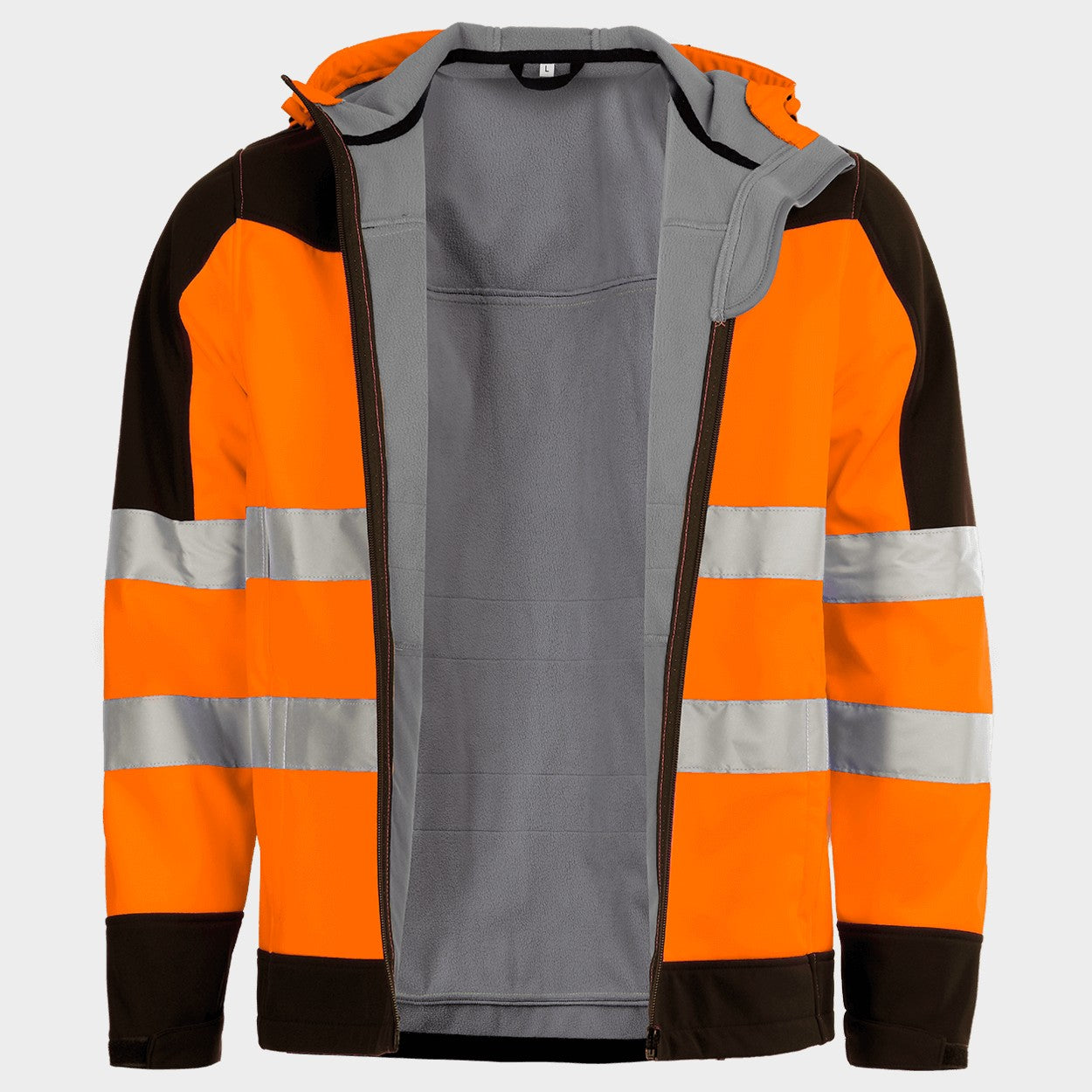 High visibility softshell jacket NOBEL 2.0 ORANGE - 4