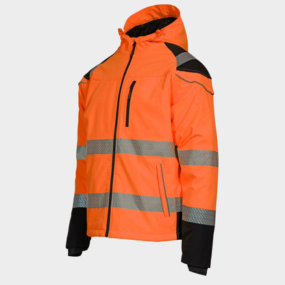 High visibility softshell jacket PRISMA HV ORANGE - 4