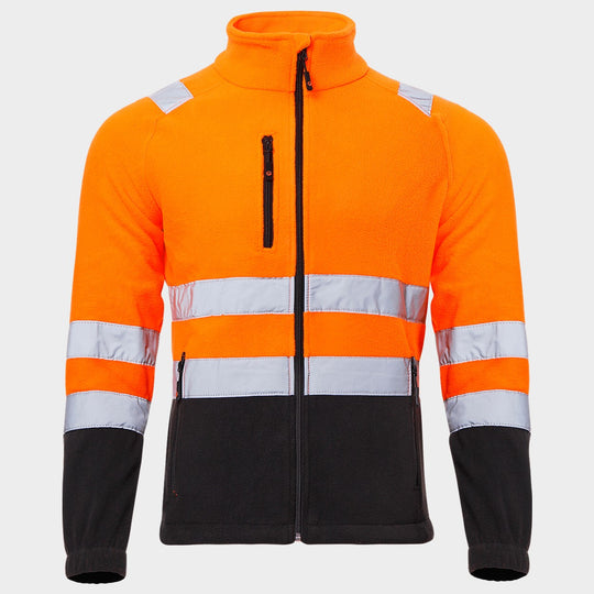 Сигнален суитшърт PRISMA HV ORANGE FLEECE - 1