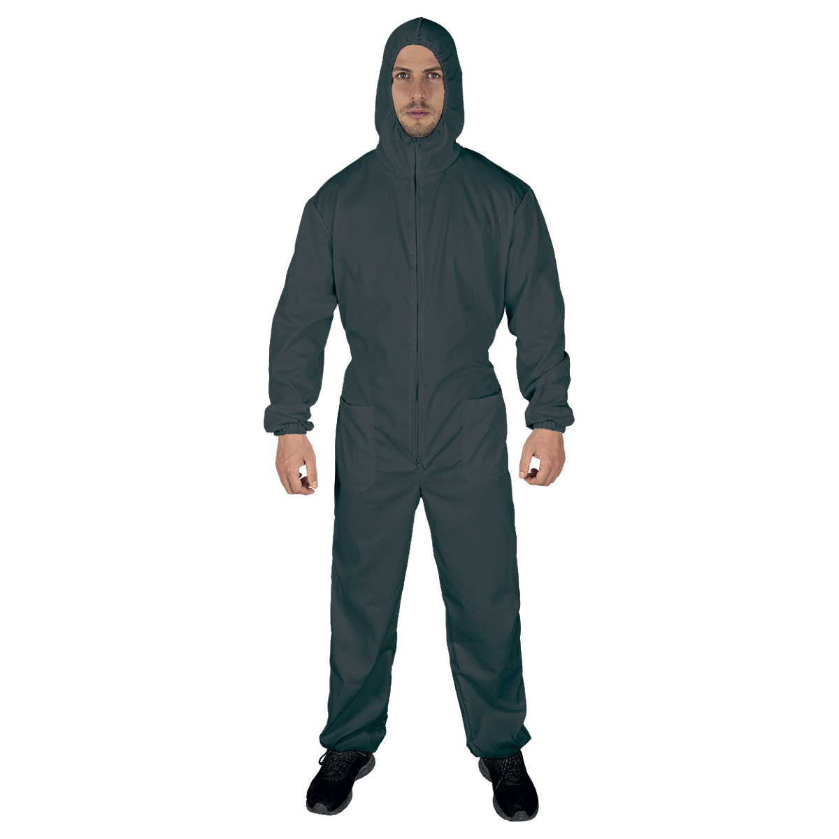 Ολόσωμη φόρμα με κουκούλα EASY COVER GREY