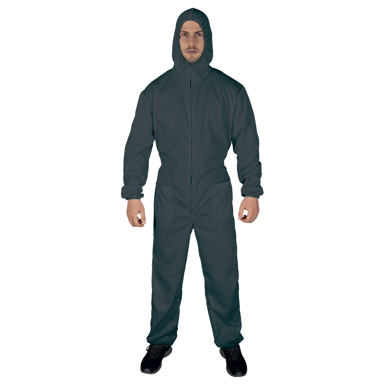 Ολόσωμη φόρμα με κουκούλα EASY COVER GREY