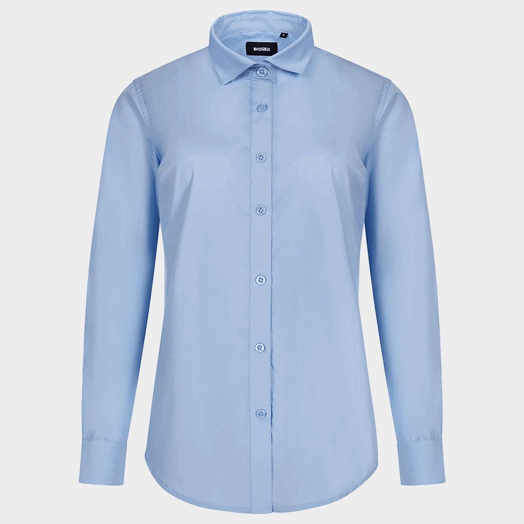 Γυναικείο μακρυμάνικο πουκάμισο VELILLA LIGHT BLUE - 1