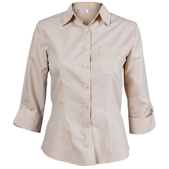 Lady's 3/4 sleeve shirt CAMISA BEIGE