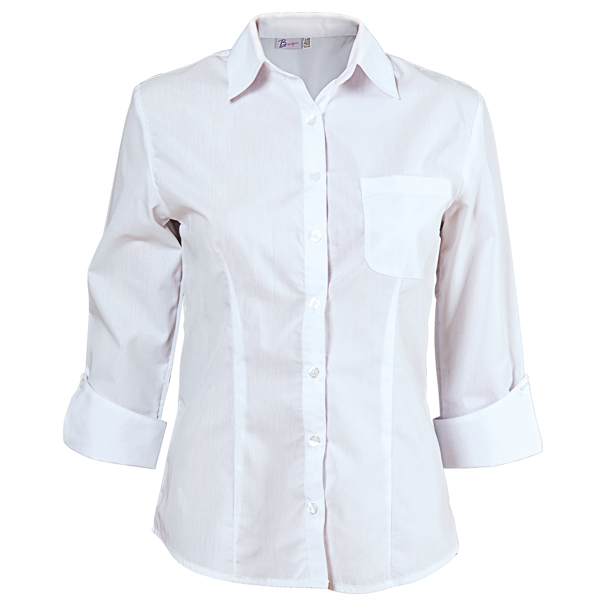 Cămașă pentru femei cu mâneci 3/4 CAMISA ALB