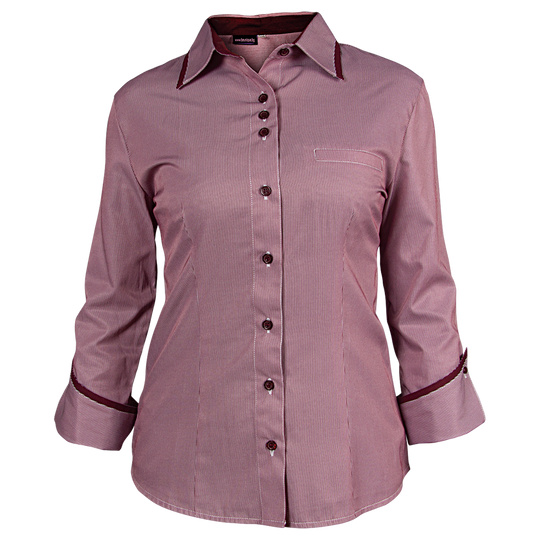 Lady's 3/4 sleeve shirt MODESTO BORDEAUX