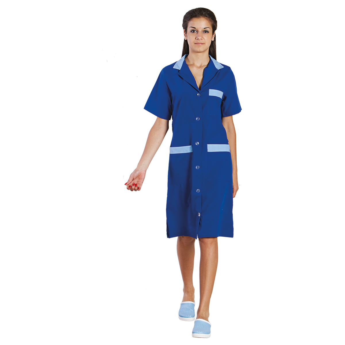 Lady's apron X1 ROYAL BLUE