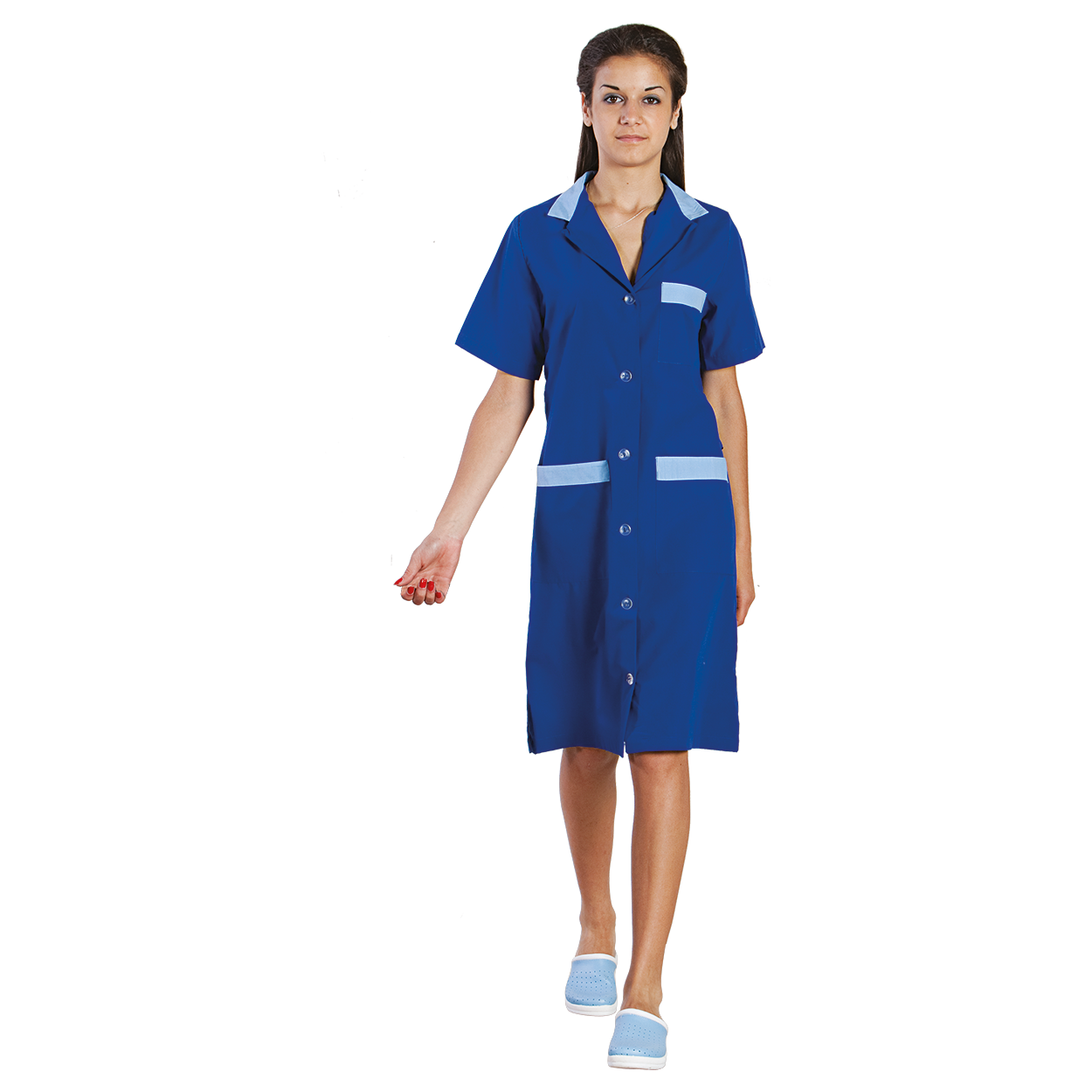Lady's apron X1 ROYAL BLUE