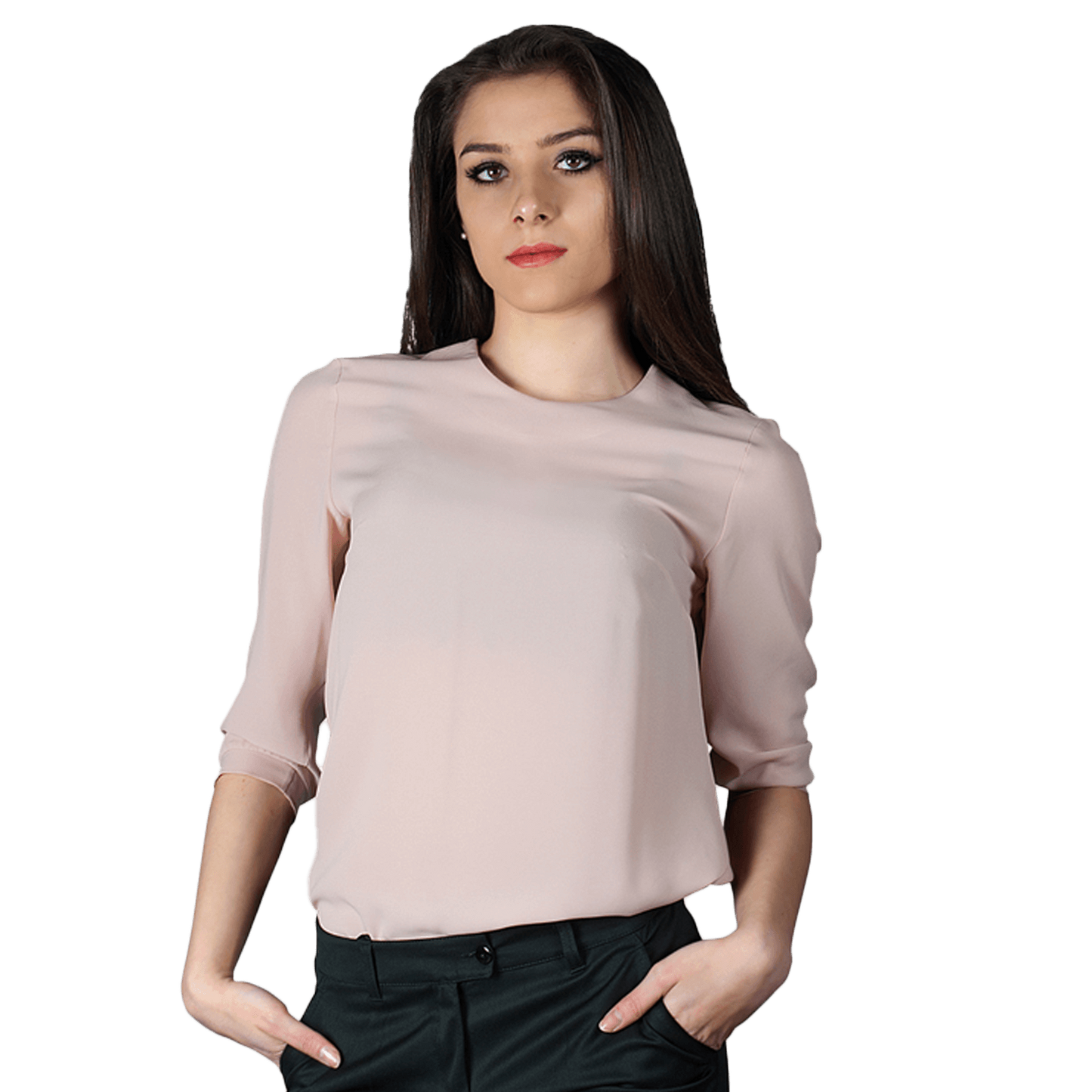 Lady's blouse IVON LIGHT PINK - 1