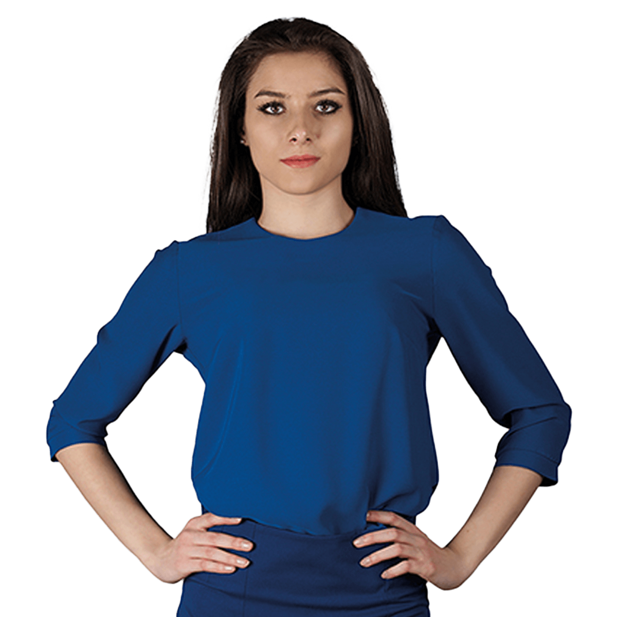 Lady's blouse IVON ROYAL BLUE - 1