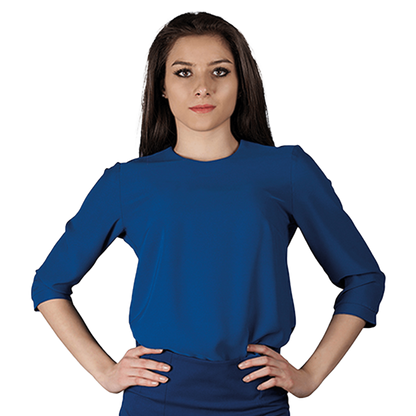 Lady's blouse IVON ROYAL BLUE - 1