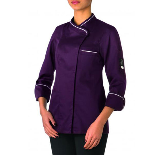 Lady's chef's tunic STEFANIA PURPLE