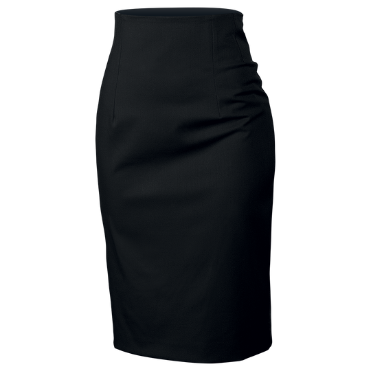 Lady's high waist skirt TEA BLACK