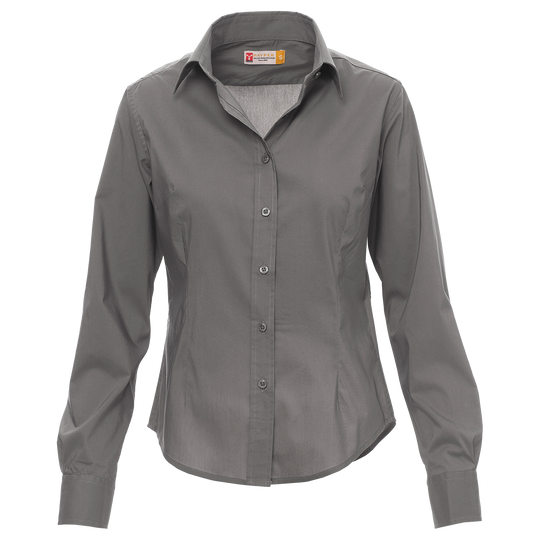 Lady's long sleeve shirt PAYPER IMAGE GREY