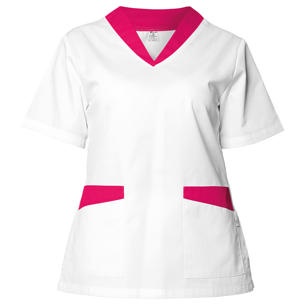 Tunică medicală pentru femei FABIANA ALB/ROZ ÎNCHIS