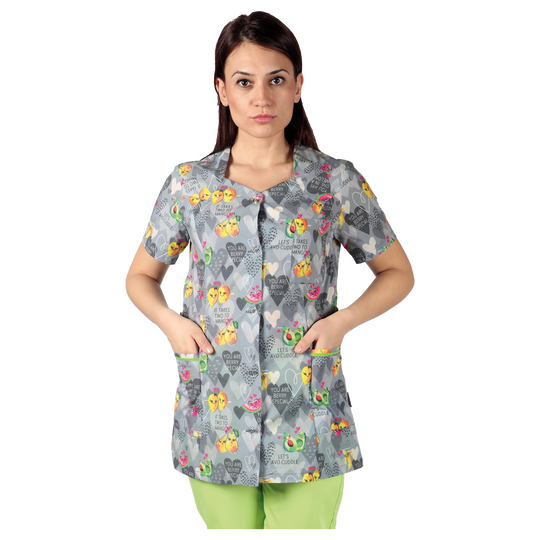 Lady's medical tunic FRUITS