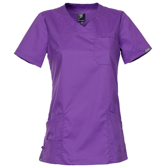Дамска медицинска туника VICTORIA DARK PURPLE - 1