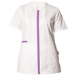 Tunică medicală pentru femei ZAIRA ALB/VIOLET