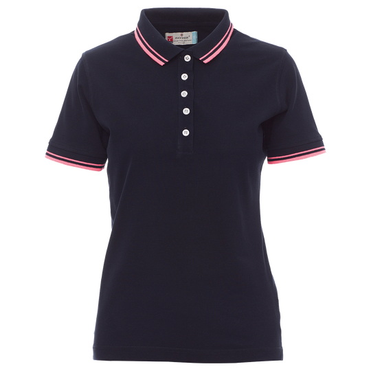 Lady's polo t-shirt PAYPER SKIPPER BLACK