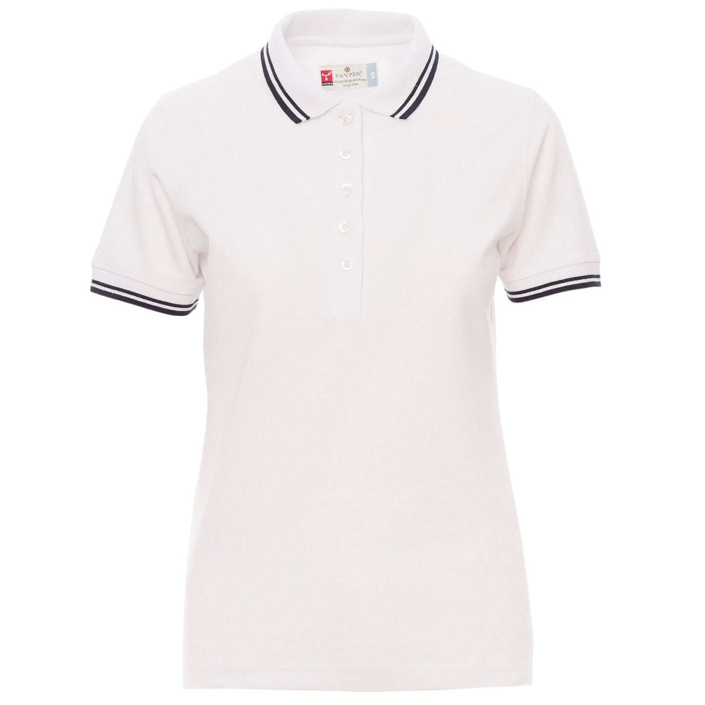 Lady's polo t-shirt PAYPER SKIPPER WHITE