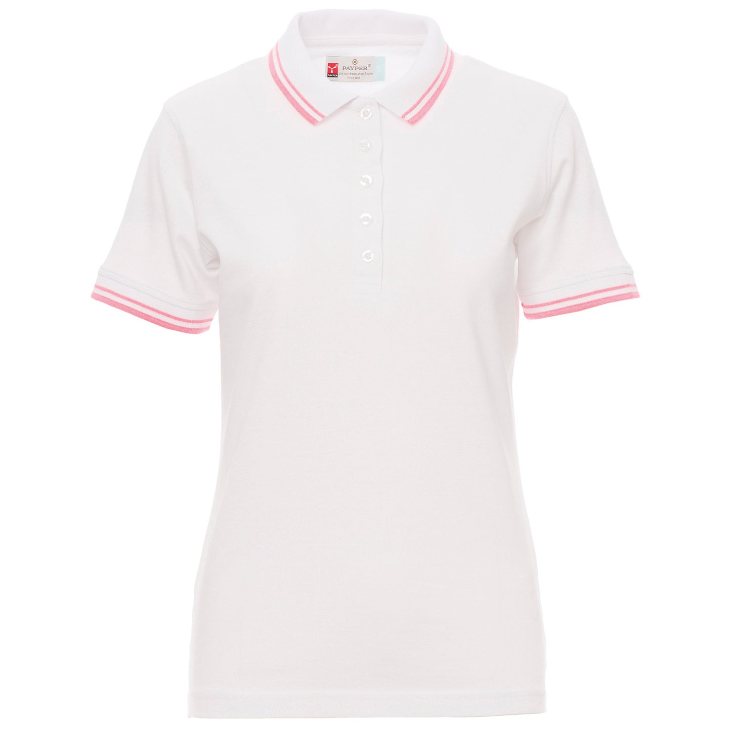 Lady's polo t-shirt PAYPER SKIPPER WHITE