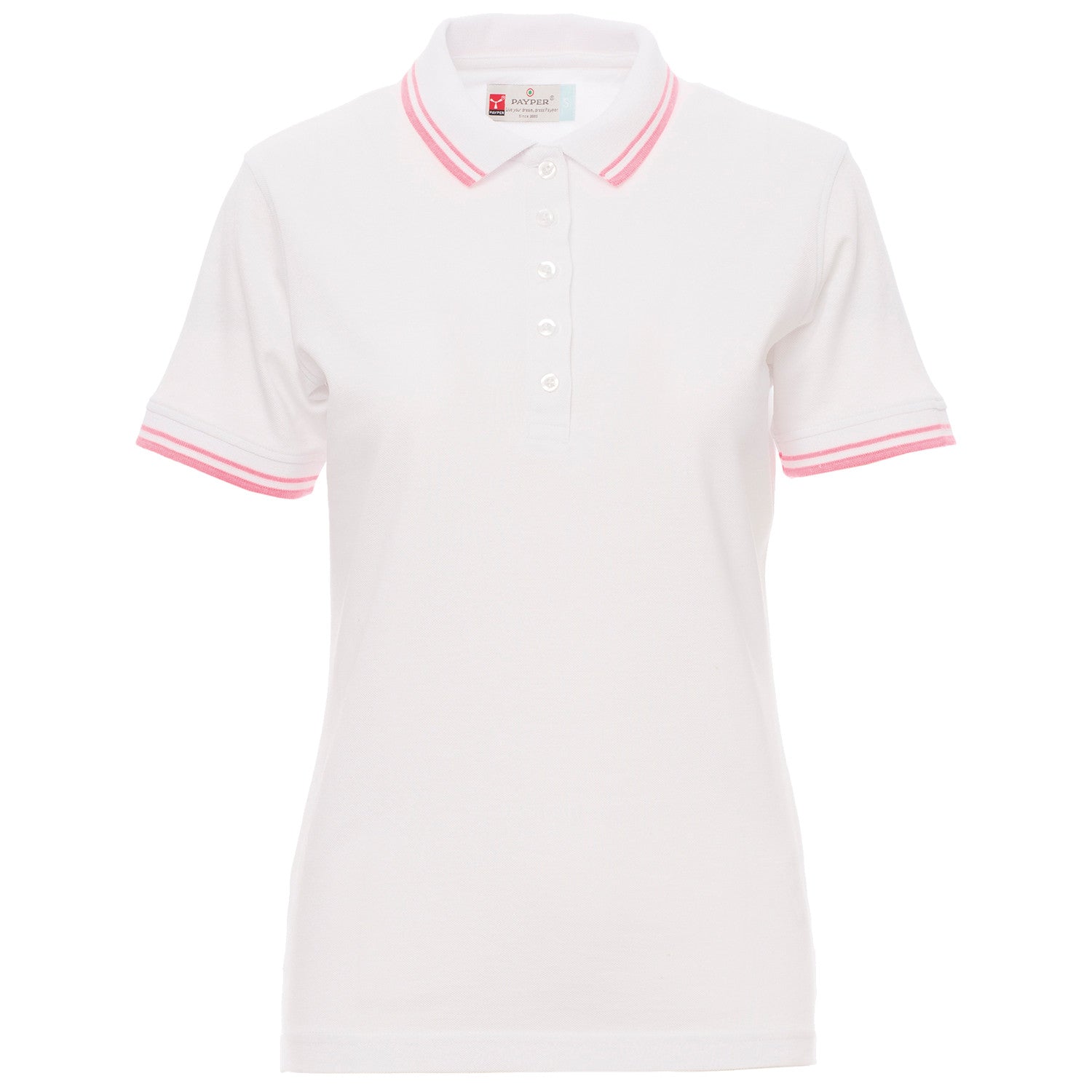 Lady's polo t-shirt PAYPER SKIPPER WHITE