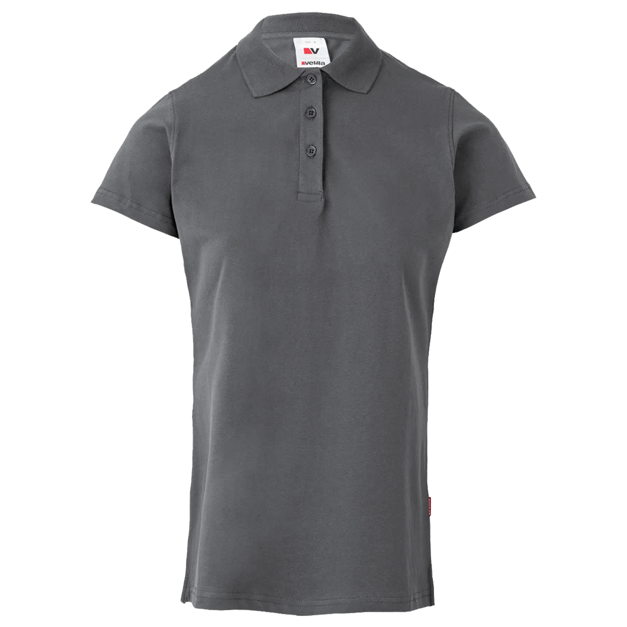 Дамска тениска с яка VELILLA GREY - 1