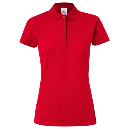 Дамска тениска с яка VELILLA RED - 1