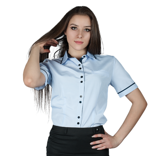 Lady's short sleeve shirt ALEXIA - 1