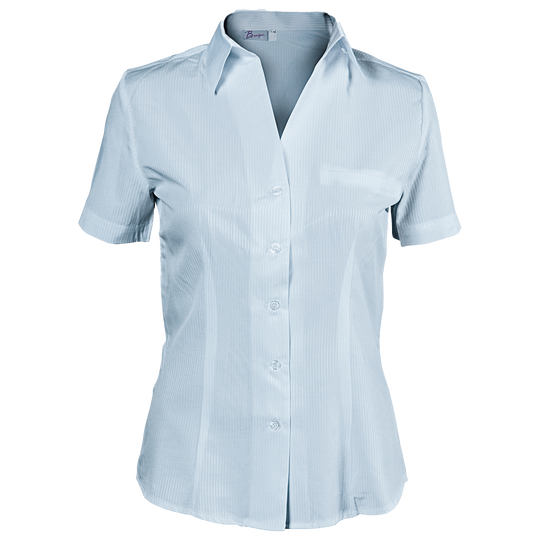 Lady's short sleeve shirt LEA LIGHT BLUE