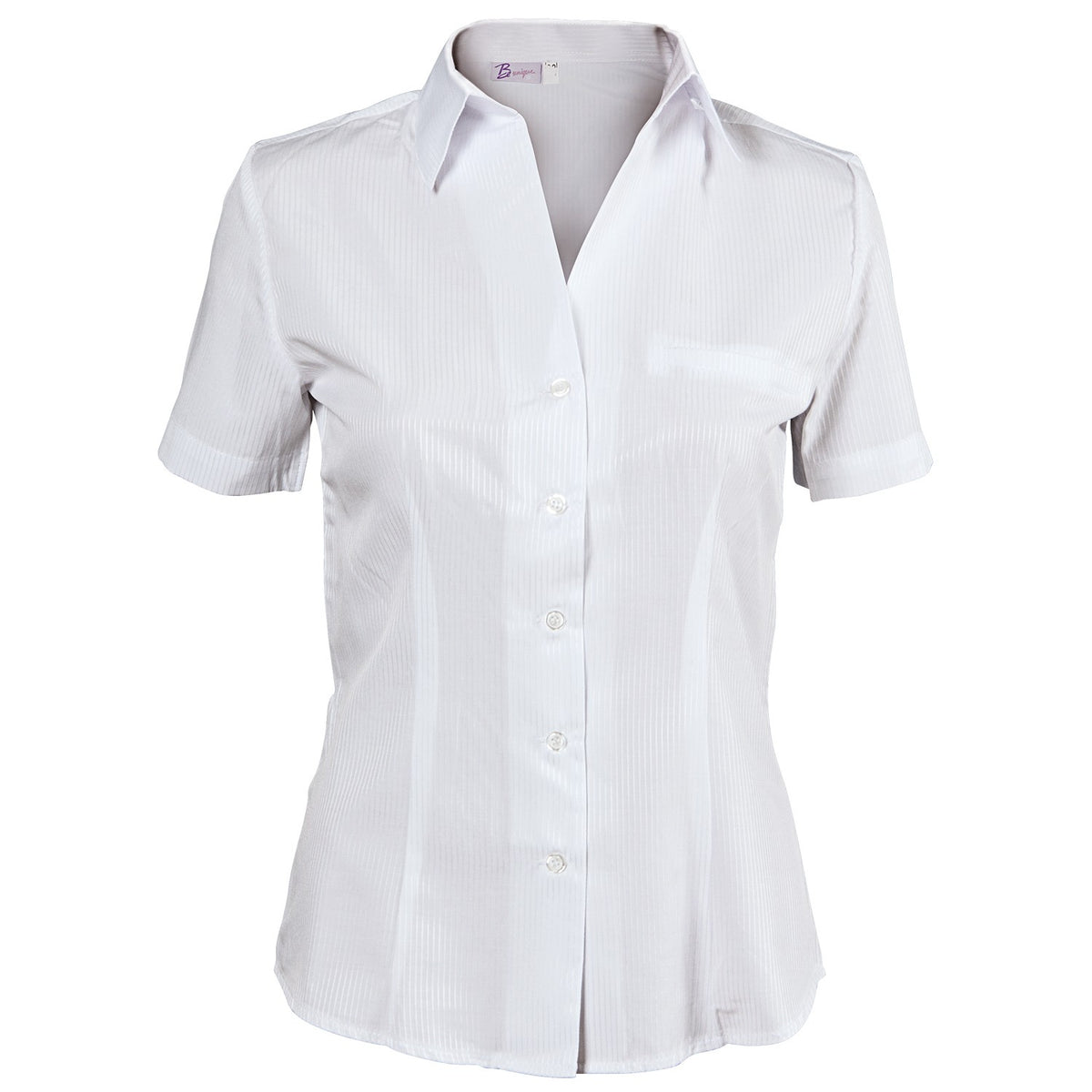 Lady's short sleeve shirt LEA WHITE