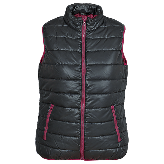 Lady's vest FLASH BLACK/BORDEAUX