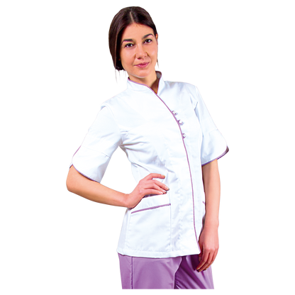 Lady's work tunic BARISA WHITE - 1