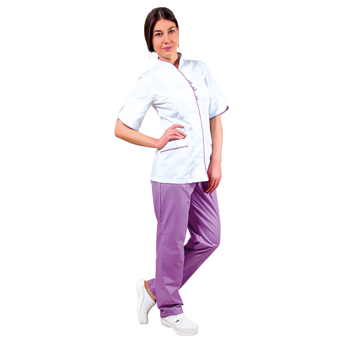 Lady's work tunic BARISA WHITE - 2