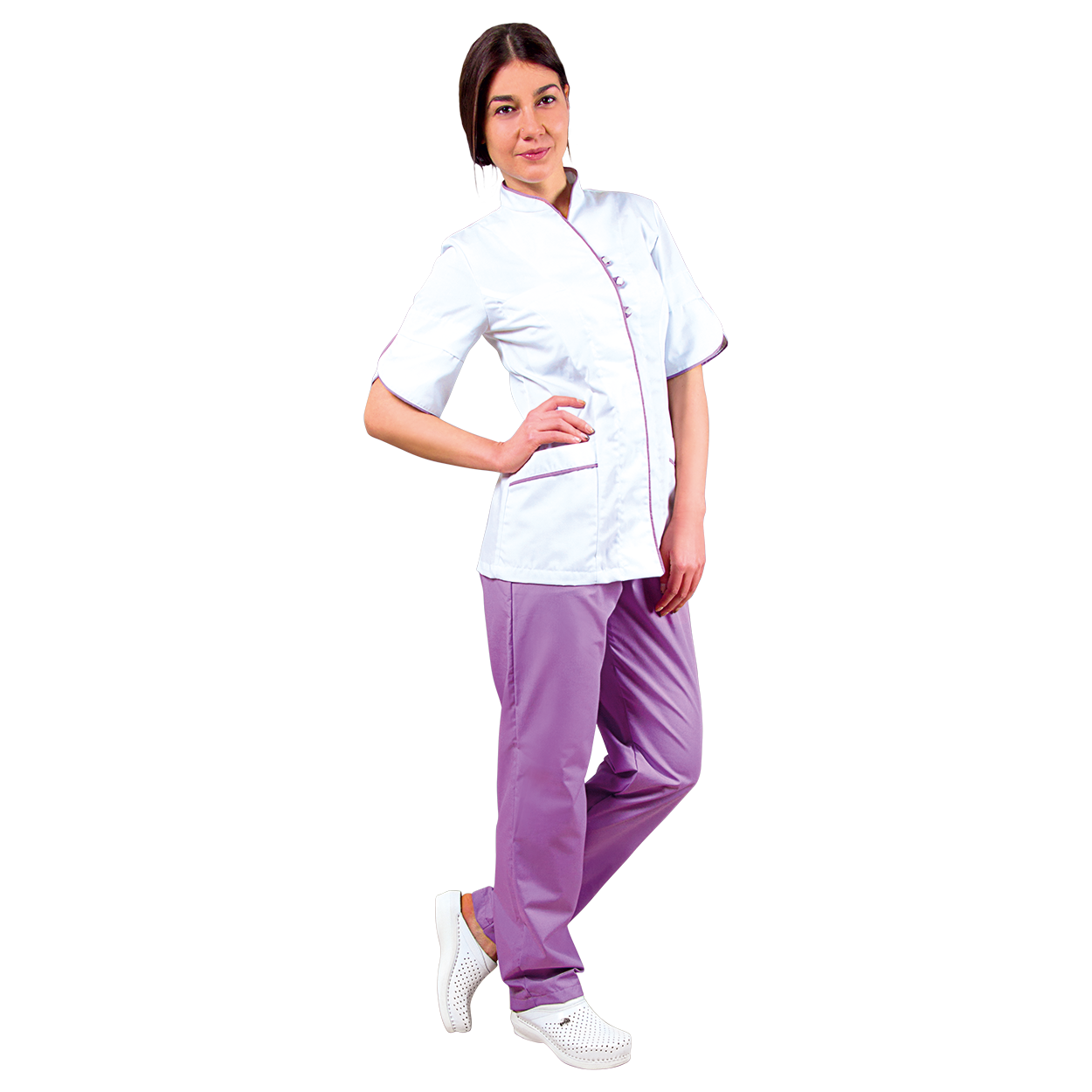 Lady's work tunic BARISA WHITE - 2