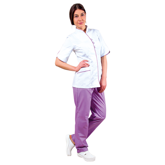 Lady's work tunic BARISA WHITE - 2