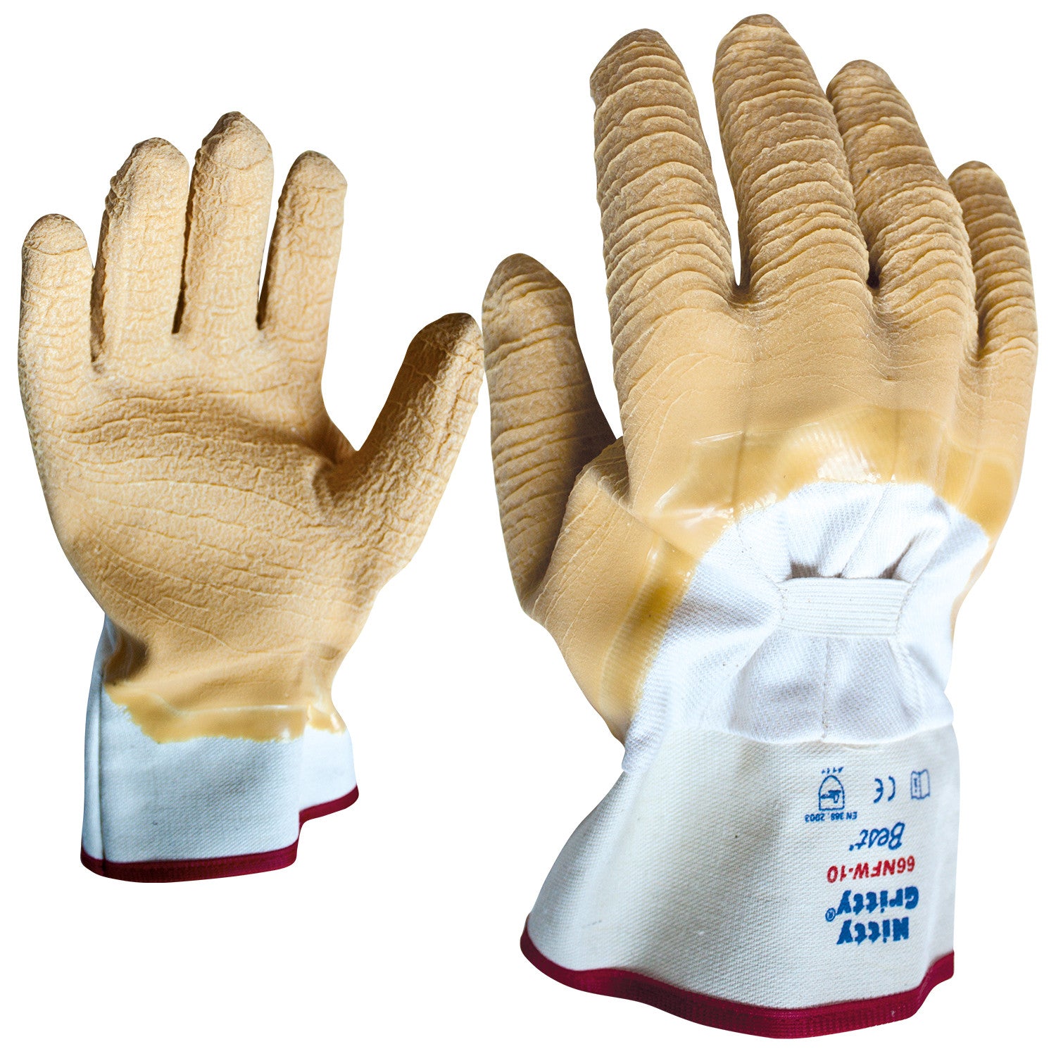 Latex dipped gloves SHOWA 66NFW NITTI GRITTY