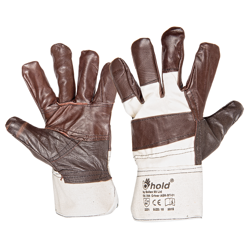Leather and textile gloves DRIVER