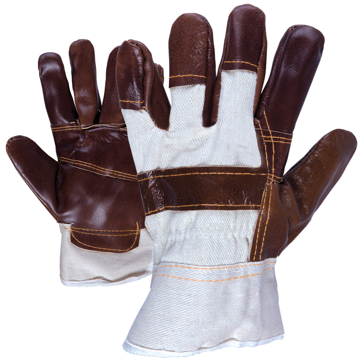 Leather and textile gloves LINNET