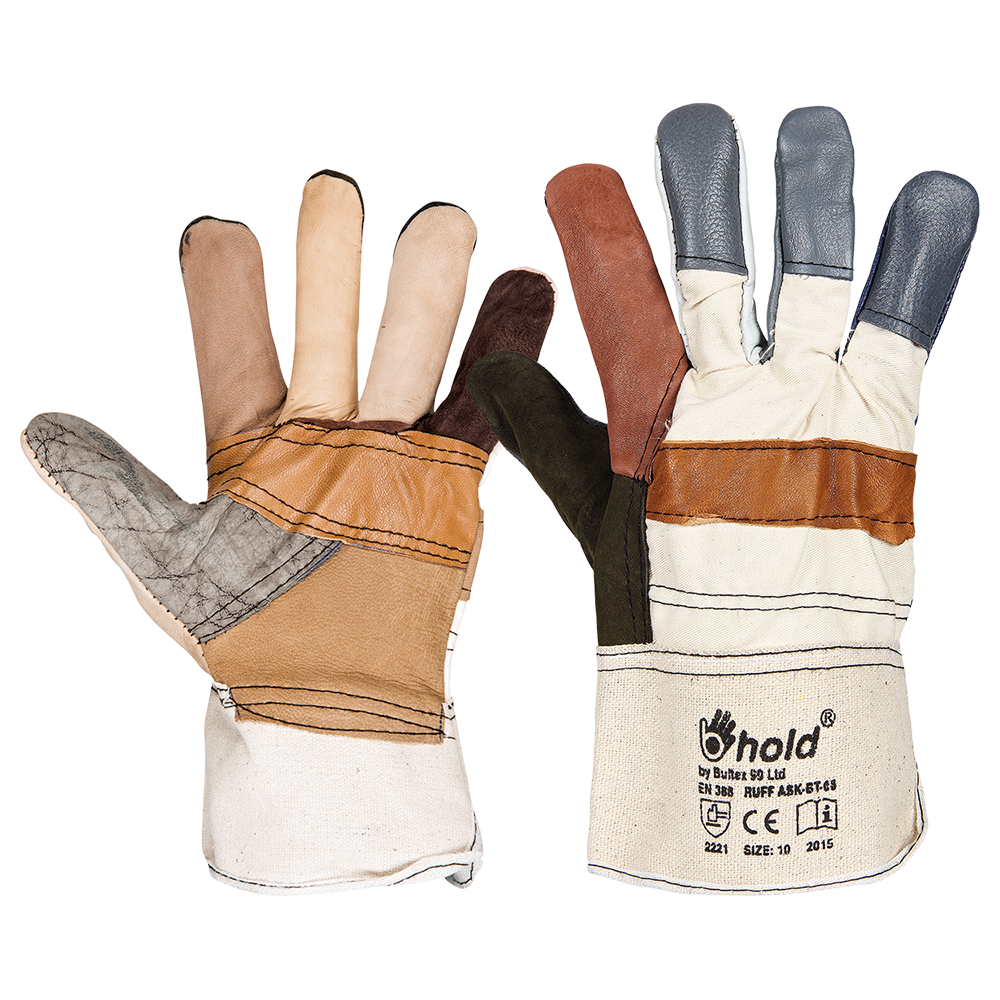 Leather and textile gloves RUFF